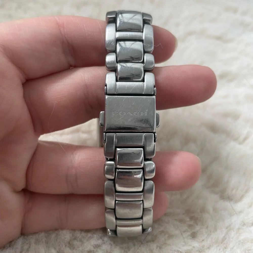 Coach Silver Rectangular Dial Watch - Picture 3 of 5